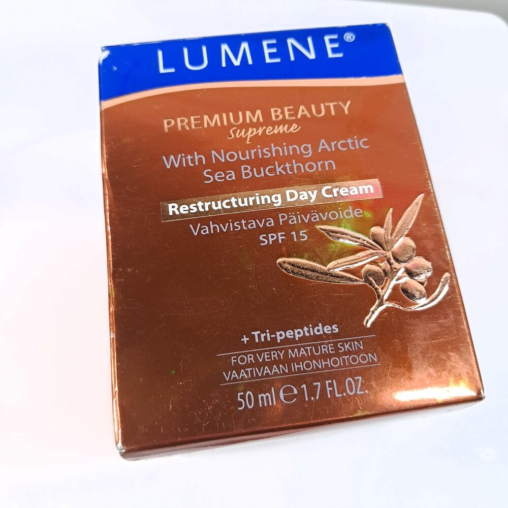 Lumene Restructuring Day Cream With Nourishing Arctic Sea Buckhorn SPF 15 READ - Picture 7 of 9